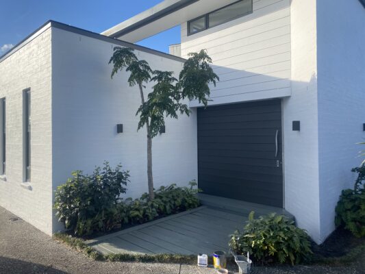 Front door painting in Omaha